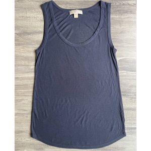 Michael Kors Navy Blue Scoop Neck Tank Top Size M
